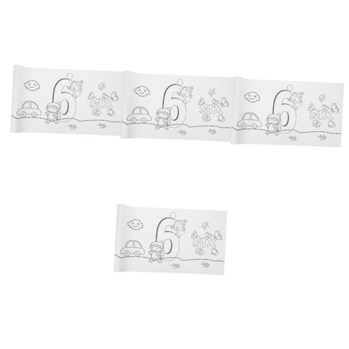 SEWACC 4 Rolls Drawing Paper DIY Coloring Paper Kids Coloring Paper DIY Painting Paper Kids Crafts Painting Supplies for Kids Kid Crafts Kids Arts and Crafts Scroll Puzzle Toddler