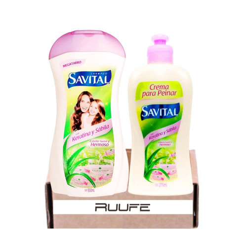 Aloe Vera keratin shampoo & styling cream (2 pack) savital shampoo con keratina y Savila y crema para peinar savital shampoo con keratina y Savila shampoo savital
