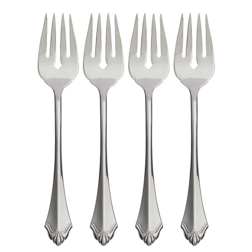 Oneida Kenwood Fine Flatware Salad Forks, 0.30 LB, Metallic
