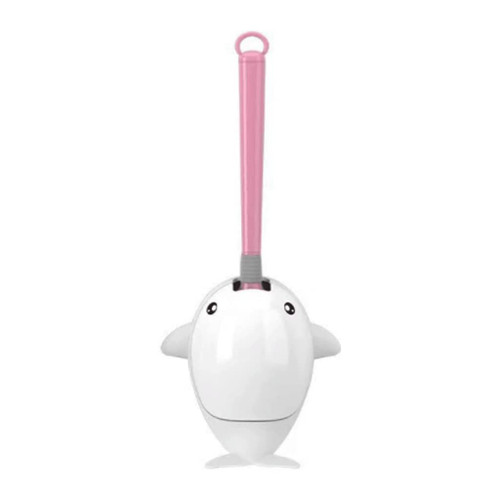 POCHY Modern Toilet Brush Silicone Bristle Toilet Brush Wall Mounted Toilet Bowl Brush and Holder Deep Cleaning Toilet Scrubber Toilet Cleaner Brush Small and Practical