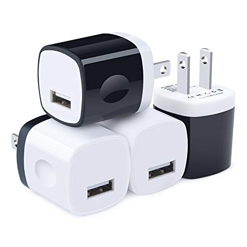 USB Wall Charger, Single Port Charger Box Charging Station Charger Block Power Adapter Cube Base Compatible with iPhone Xs/XS Max/XR/X/8/8 Plus/7/6S Plus, Samsung Galaxy S10/S10e S9/S8/Plus S7/S6/Edge