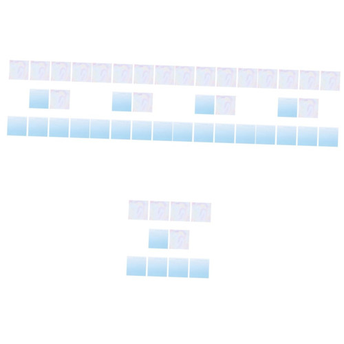 STOBOK 50 Pcs Gradient Sticky Notes Square Memo Pad Self- Stick Note Pads Sticky Easel Pad Reusable Stick Notes Adhesive Notepads Note Pads 5x8 Colored Mini Books Supplies Office Paper