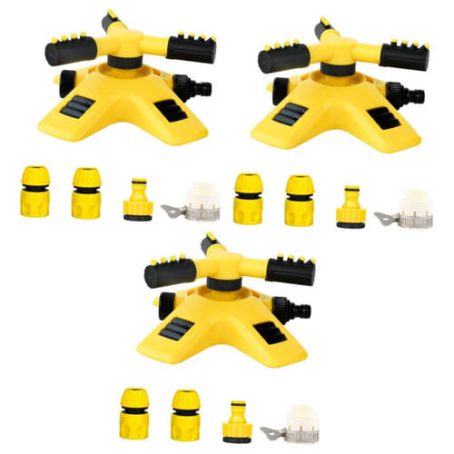 YARNOW 3 Sets Sprinklers Drip Irrigation Plants Irrigation System Sprinkler System Flowers Hose Sprinkler Pump Plant Tools Gardening Tools Plastic High Pressure Water Nozzle to Rotate