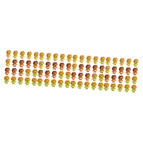 ibasenice 80 Pcs Little Lion Eraser Students Eraser Funny Erasers Toy Puzzle Take Apart Erasers Draw Eraser Mini Novelty Erasers 3D Pencil Erasers Kid Pencils Student Use Plastic Chunk Prize