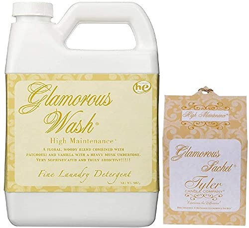 TYLER Glamour Wash Laundry Detergent High Maintenance (32 oz (w/Sachets))
