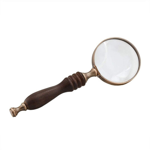 10X Handheld 10X Magnifier Magnifying Glass with Handle for Science, Reading Book, Inspection, Coins, Insects, Rocks, Map, Crossword