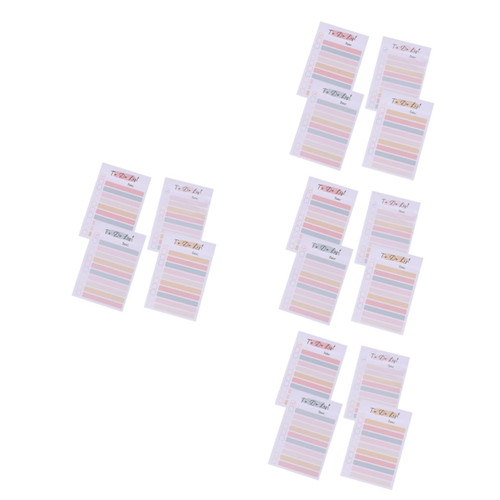 ABOOFAN 4pcs 4 Rainbow Notes Reminder Sticky Notes Tearable Memo Stickers Planning Notes Memo Pads Planner Sticky Notes Memo Pad Stickers Note Pads Paper Office Portable Memorandum