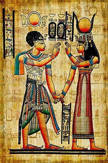 OFILA Ancient Egyptian Paintings Backdrop 3x5ft Pharaoh Queen Photography Background Ancient Egyptian Mural Wall Home Decor Wallpaper Egyptian Theme Party Decoration Totem Ancient History Props