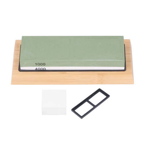Sharpening Stone Whetstone Set,Professional Chef Knife Sharpening Stone Kit,5-Piece Whetstone Set - 1000/4000 Grit Professional Knife Sharpening Stone Kit with Slip-Proof Rubber Pad Base