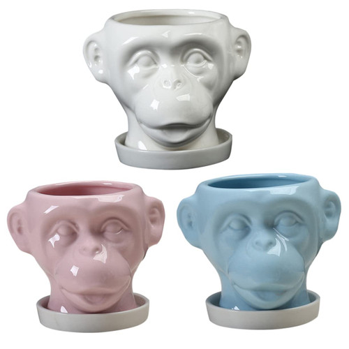 CIYODO 3pcs Succulent Flower Pot Animal Ceramics Planter Decorative Succulent Pot Artificial Succulent Container Ceramics Succulent Pots Cartoon Succulents Planter Terrariums Mini Cactus