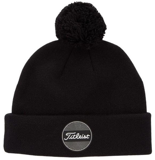 Titleist Golf Boardwalk Pom Pom Beanie Black One Size Black