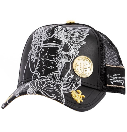 Red Monkey St. Raphael RM1427 Limited Edition Fashion Unisex Mesh Trucker Snapback Hat Cap | 2 Colors (Black)