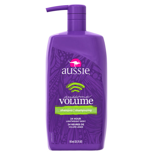Aussie Aussome Volume Shampoo with Pump, 29.2 Fluid Ounce