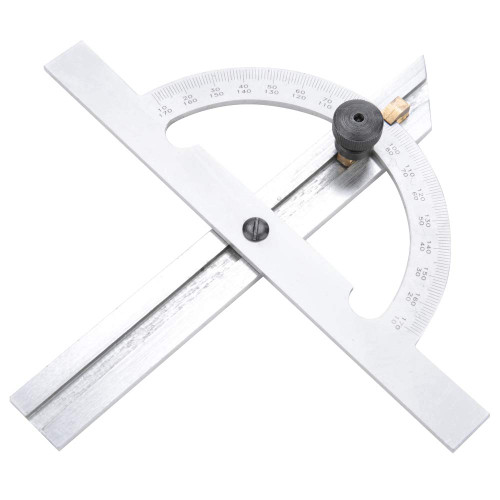 DELURA Protractor Angle Ruler|100x150mm Carbon Steel Adjustable Protractor Angle Gauge|Protractor Angle Finder Measuring & Gauging Tool Protractor Angle/1252