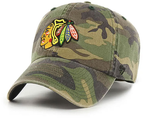 CHICAGO BLACKHAWKS CAMO '47 CLEAN UP OSF / CAMO / A