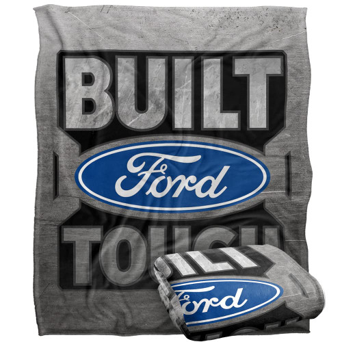 Ford Trucks Blanket, 50"x60" Built Ford Tough Metal Silky Touch Super Soft Throw Blanket