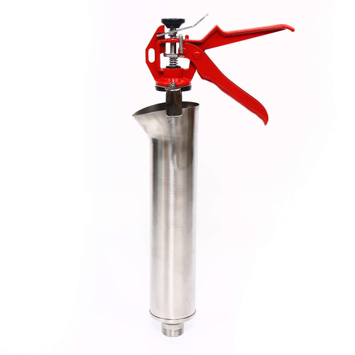 Hand Caulking Guns, Cement Grout Mortar Caulk Pointing Grouting Gun, Brick Mortar Sprayer Applicator Tool, Stainless Steel Caulking Gun Cement Lime Nozzle Kit (US Stock)