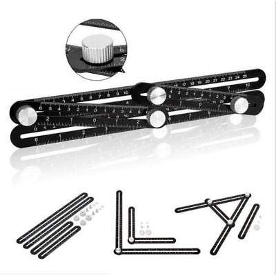 Adjustable Alloy Four-Side Folding Multi-Angle Template Scale Ruler New #1