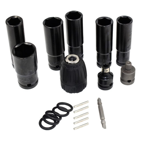 VICASKY 1 Set Socket Bit Holders Hex Impact Electrical Drill Socket Impact Wrench Sleeves Swivel sockets Impact Drill Sockets Electric Drill to Rotate Chrome Vanadium Steel Suite