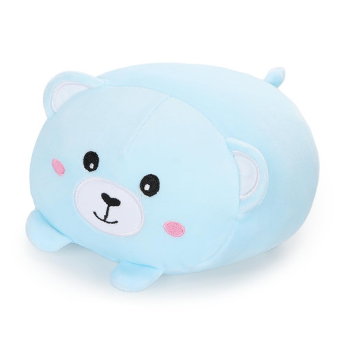 AIXINI 35.5 inch Cute Bear Plush Stuffed Animal Cylindrical Body Pillow,Super Soft Cartoon Hugging Toy Gifts for Bedding, Kids Sleeping Kawaii Pillow