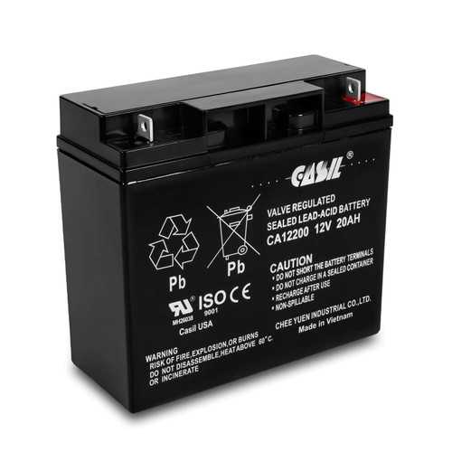 Casil 12V 20AH Battery Sealed Lead Acid AGM Rechargeable Deep Cycle Battery Replaces EXP12200 / Weize FP12200 / Mighty Max ML22-12 CA12200