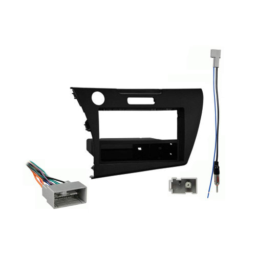 Compatible with Honda CRZ 2011 2012 2013 2014 2015 2016 Single DIN Aftermarket Stereo Harness Radio Install Dash Kit
