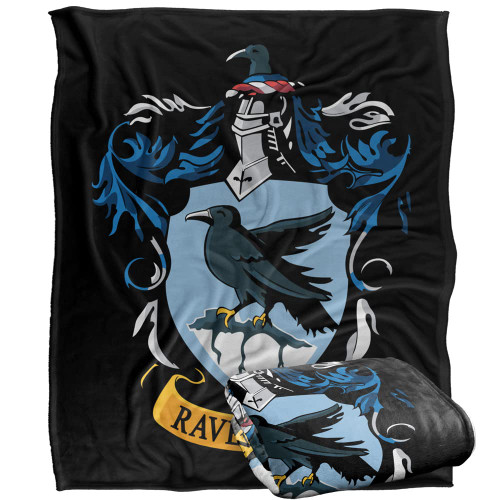 Harry Potter Ravenclaw Crest Officially Licensed Silky Touch Super Soft Throw Blanket 50" x 60"