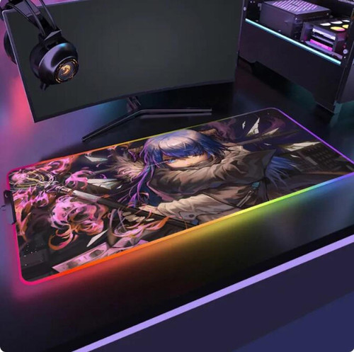 Mouse Pads RGB Mousepad with Backlit Gaming Large Computer Mouse Mat Game Girls LED Mouse Pad Non-Slip Gamer Table Mat 800x400x4MM