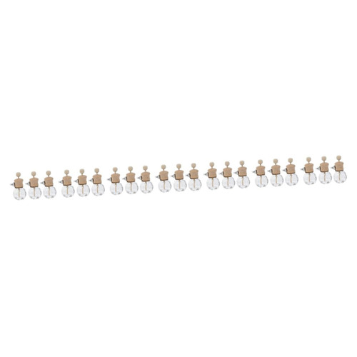 Healifty 21 Pcs Car Perfume Empty Bottle Glass Essential Oil Bottles Car Air Vent Aroma Bottles Diffuser for Essential Oils Auto Essential Oil Diffuser Car Fragrance Bottle Wood Mini Vial