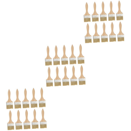 EXCEART 30 Pcs Paint Brush Wool Brush Furniture Painting Brush Paint Stencils Brushes Grill Cleaning Brush BBQ Grill Cleaner Brush Nylon BBQ Brush Wooden Watercolor Pen Short Hair