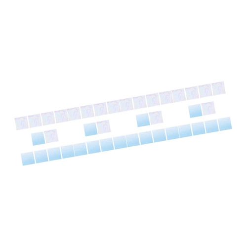STOBOK 40 Pcs Gradient Sticky Notes Square Memo Pad Message Notes Book Annotation Supplies Self- Stick Note Pads Desktop Planning Pad Grocery Gradient Color Small Notepad Paper Office