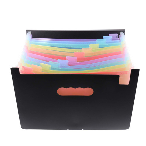 EXCEART 3 Pcs Storage Rack Receipt Organizer Desktop Organizer Accordion Fireproof File Folders Expandable Folder Expandable File Folder Invoice Organizer Test Paper A4 Plastic File Box