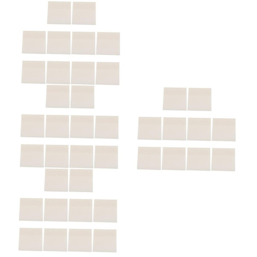 VILLCASE 4pcs 10 Transparent Self Adhesive Memo Notes Note Memo Stickers Labeling Stickers Writing Note Mini Sticker Memo Sticky Easel Pad Sheet Office Tearable
