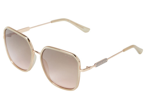 GUESS 59 mm GF6153 White/Other/Gradient Brown One Size