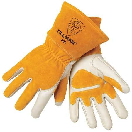 Welding Gloves, MIG, L, 14 In. L, Wing, PR