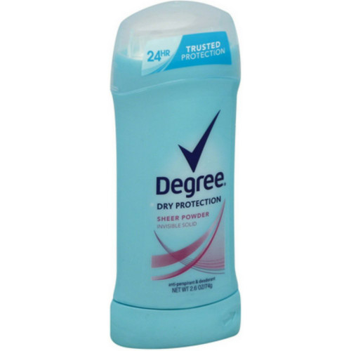 Degree Sheer Powder Antiperspirant Deodorant Stick, 2.6 oz (Pack of 12)