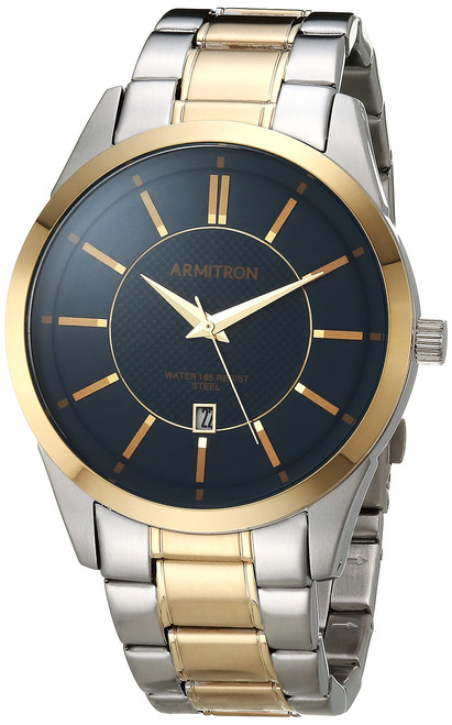 Armitron Men's Date Function Two-Tone Watch and Bracelet Set, 20/5463