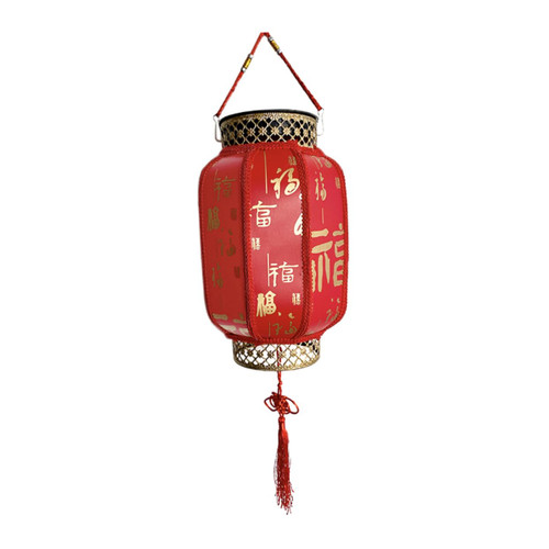 DOITOOL Solar Lantern Chinese Festival Lantern - Autumn Lantern Solar Lights Outdoor Garden Hanging Light Exterior Solar Lights Hanging Light Decor Chinese Style Ornament Flocking Cloth