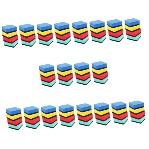 EXCEART 120 Pcs Square Whiteboard Eraser Chalk Eraser Classroom Organization Dry Erase Board Erasers Magnetic Whiteboard Classroom Accessories Child Easy to Wipe Felt Cloth Office Supplies