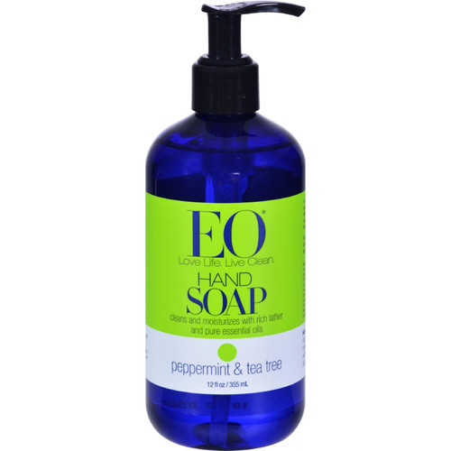 EO Products Hand Soap,Pprmnt Tea Tree 12 oz Triple
