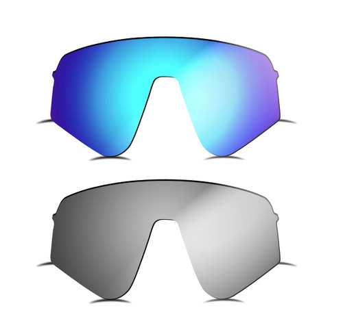 Prizo ORL Polarized Replacement Lenses for Oakley Sutro Lite Sweep Sunglasses OO9465-2 Sets (Titanium+Blue)