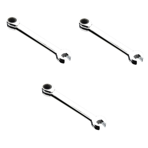 OSALADI 3pcs Ratchet Wrench Ratcheting Wrench Dual Head Wrench Dual Head Spanner Ratchet Spanner Wrench Spanner Tool Plum Bossom Wrench Tool