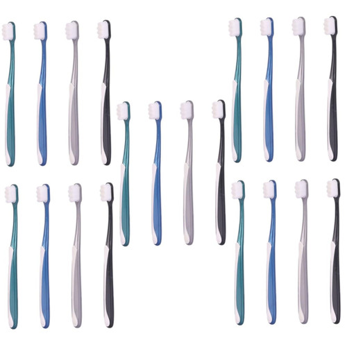 GLEAVI 20 Pcs Adult Soft Toothbrush Mouthguard Toothbrush Household Toothbrush Denture Cleaner Hand Tools Charcoal Toothbrushes Tooth Care Tools Pregnant Woman Soft Fur Organic Toiletries