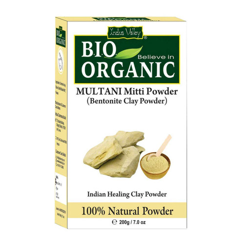 iqra INDUS VALLEY Bio Organic Bentonite clay (Multani Mitti Powder 200g)