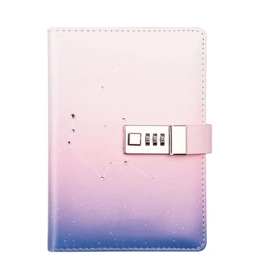 DZBOCM Journal Notebook Journal Notepad Diary with Lock Thickened Hand Book Password Lock Journals Creative Minimalist Notebook Notepad Notebooks
