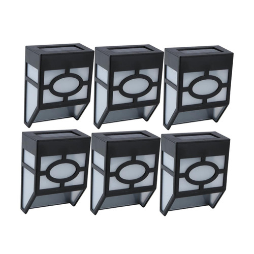 DOITOOL 6pcs Led Light for Outdoor Decorative Solar Lights Solar Power Lamp for Garden Outdoor Wall Lantern Led Outdoor Wall Lamp Exterior Solar Lights Wall Light Decorate Wall-Mounted