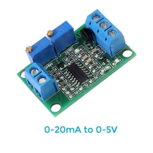 Voltage to Current Converter Module 0-5V to 4-20mA, Maluokasa Non-Isolated Current Converter Board DC7-30V
