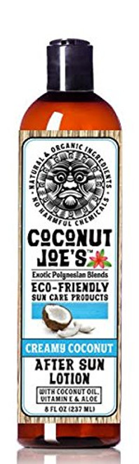 3-PACK SPECIAL | Creamy Coconut After Sun Lotion by Coconut Joe's | Enriched with Coconut Oil Vitamin E and Aloe, Deeply Moisturizes Your Skin, 8 ounce bottle