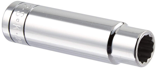 SK Hand Tool 40816 12 Point 1/2-Inch Drive Deep Socket, 1/2-Inch, Chrome