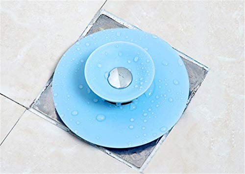 Shower Drain Stopper 4Pack, 2-in-1 Strainers Protectors Hair Trap Hair Catcher Bathtub Drain Shower, Drain Stopper Plug Bathtub Cover Silicone For Floor, Kitchen, Laundry, Bathroom